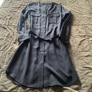 Banana Republic button down black dress NWT